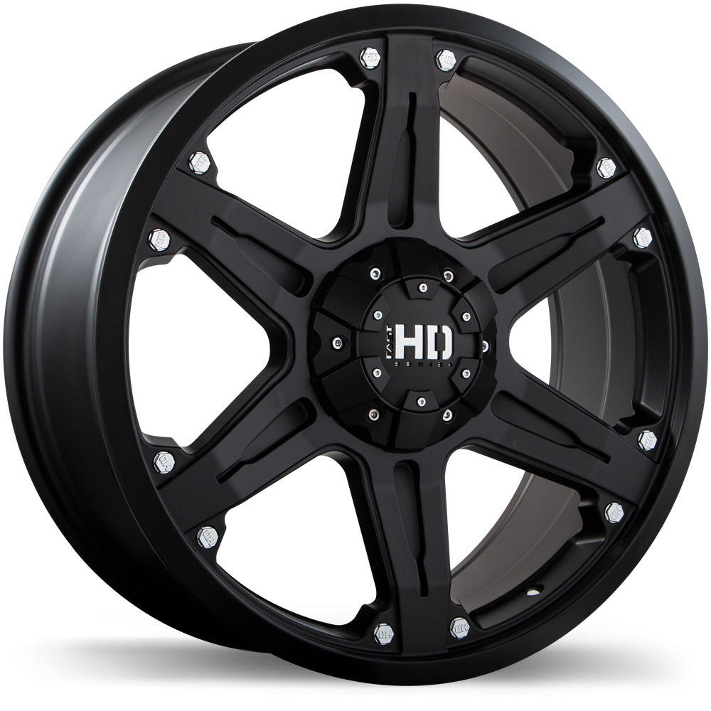 Fast HD Invasion Matte Black 18x8.5 +40 6x120|6x132mm 78.1mm