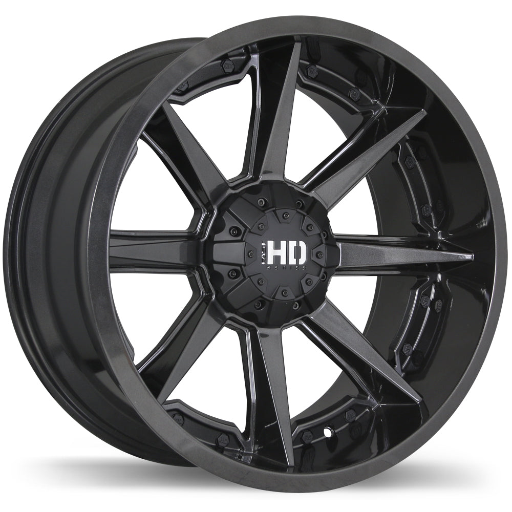 Fast HD Grinder Anthracite 20x10 -13 6x135|6x139.7mm 106.1mm