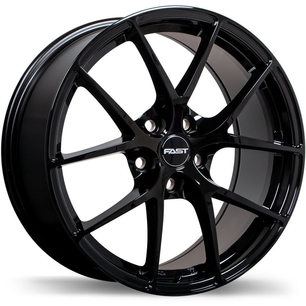 Fast Wheels Innovation Gloss Black 18x8 +45 5x114.3mm 67.1mm - Wheelwiz