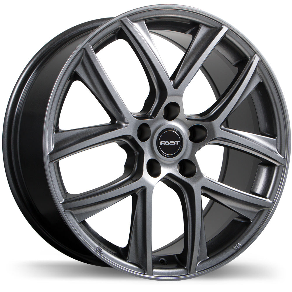 Fast Wheels Tactic Titanium 16x6.5 +35 5x114.3mm 66.1mm - Wheelwiz