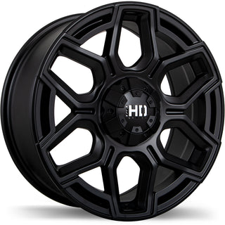 Fast HD Thunder Matte Black 17x8 +40 5x114.3|5x127mm 78.1mm