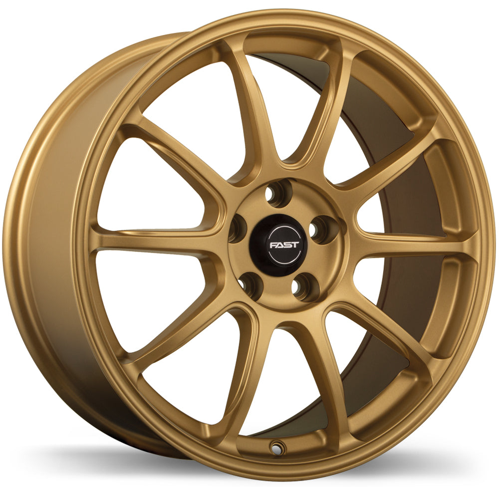 Fast Wheels Dime Matte Gold 18x8 +35 5x114.3mm 72.6mm - Wheelwiz