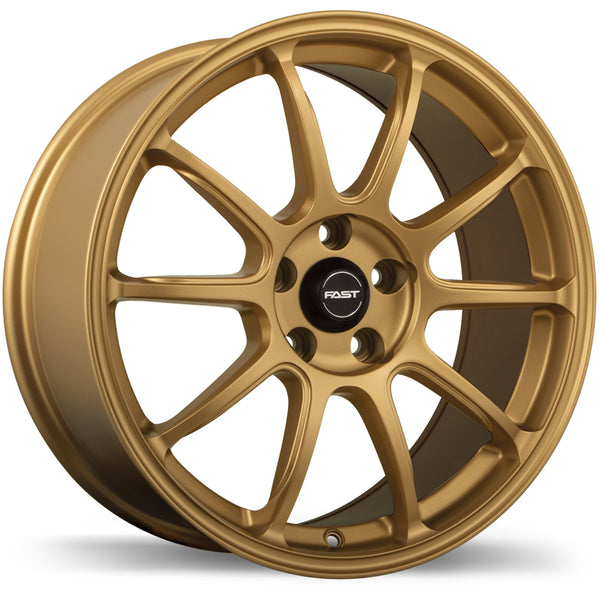 Fast Wheels Dime Matte Gold 18x8 +35 5x112mm 72.6mm– Wheelwiz