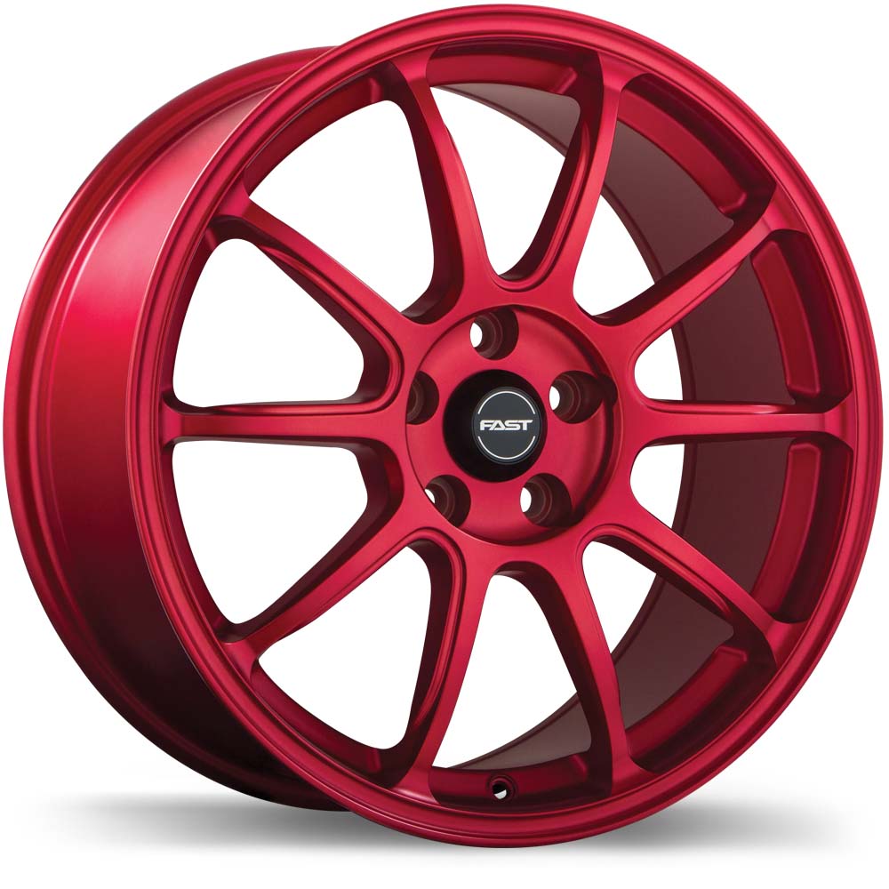 Fast Wheels Dime Matte Red 18x8 +35 5x100mm 72.6mm - Wheelwiz