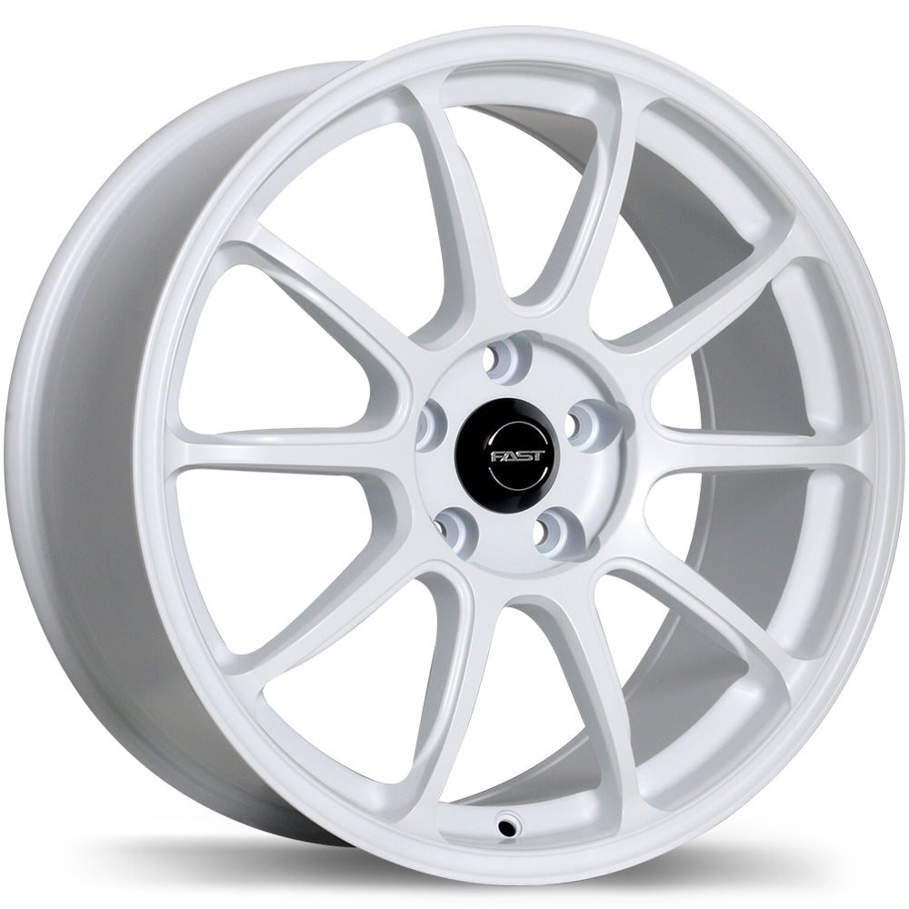 Fast Wheels Dime Matte White 18x8 +35 5x114.3mm 72.6mm - Wheelwiz
