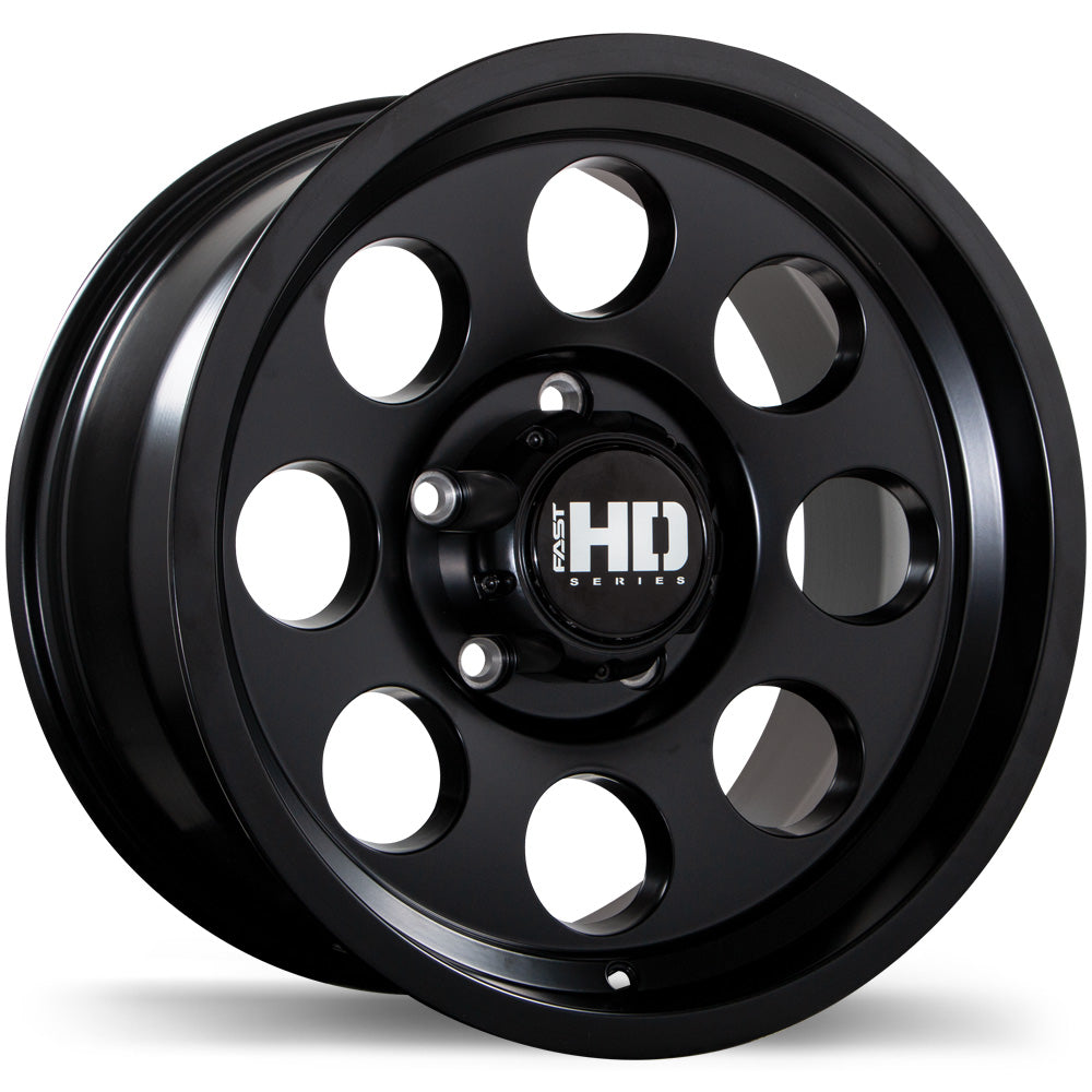 Fast HD Detour Satin Black 17x9 0 5x139.7mm 78.1mm - Wheelwiz