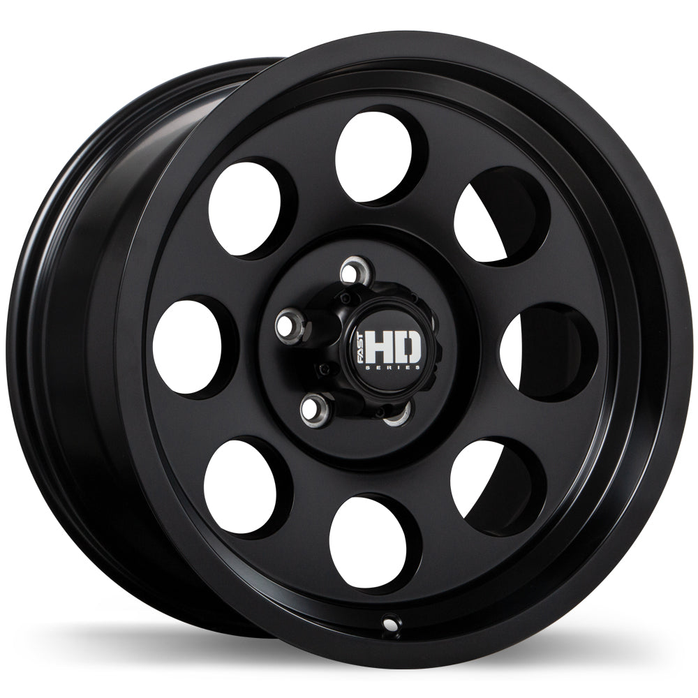 Fast HD Detour Satin Black 16x8 0 5x114.3mm 87.1mm - Wheelwiz