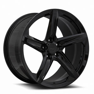 MRR Forged F23 Gloss Black fit Corvette C8 ( front: FF23198552038L ) 20x11 +48 5x120mm 66.9mm