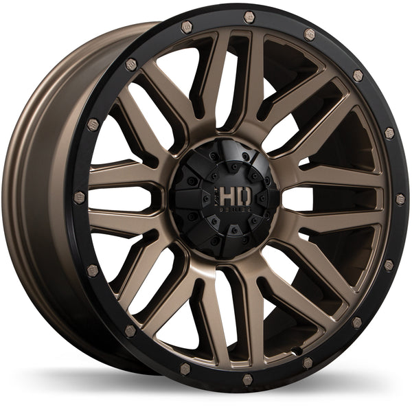 ロダン Fast HD Menace Satin Bronze with Black Trim 17x8 0 6x114.3|6x120mm