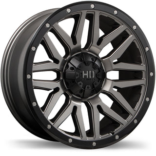 Fast HD Menace Satin Gunmetal with Black Trim 18x9 0 6x139.7mm 106.1mm