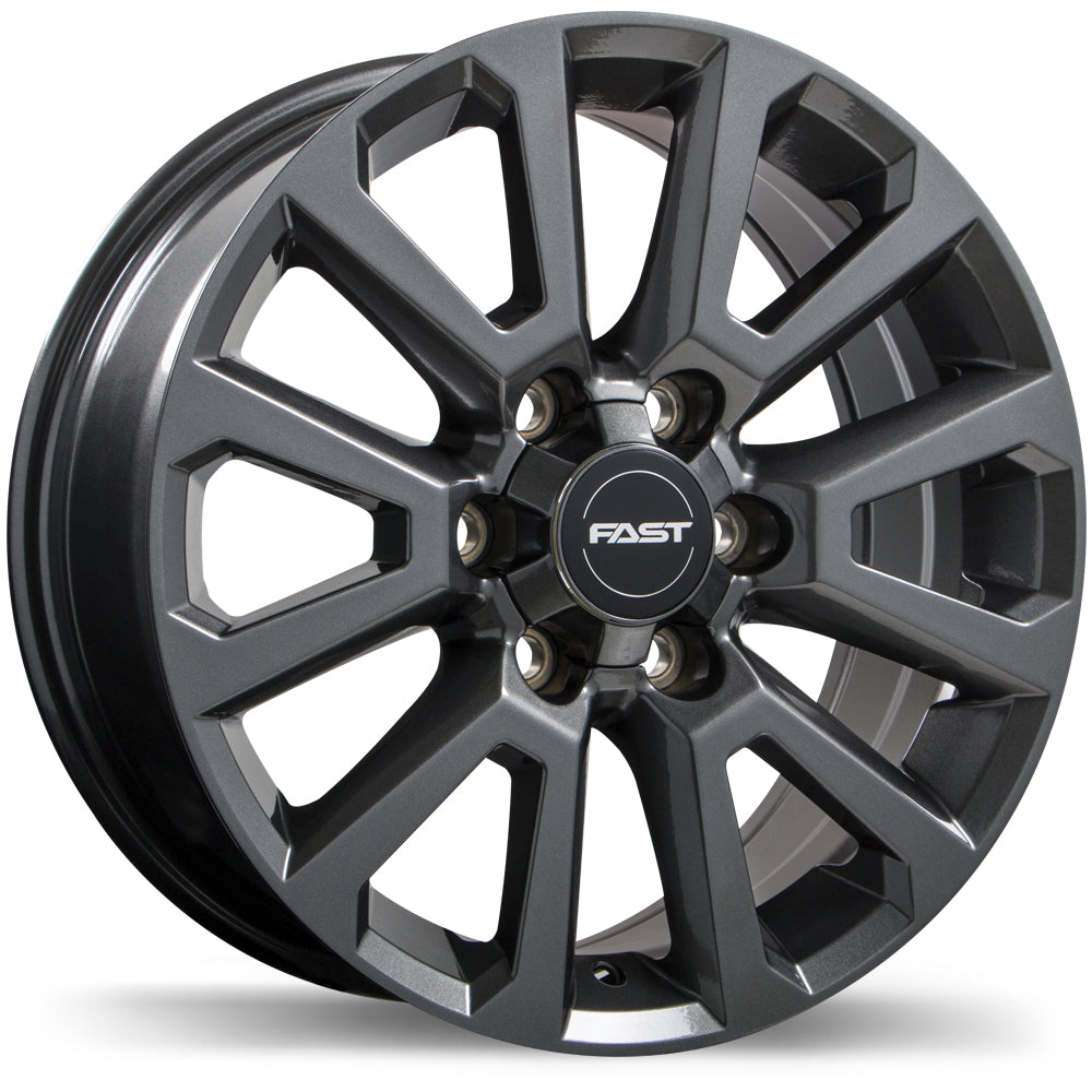 Fast Wheels Storm II Gloss Gunmetal 20x8.5 +35 6x139.7mm 95.1mm - Wheelwiz