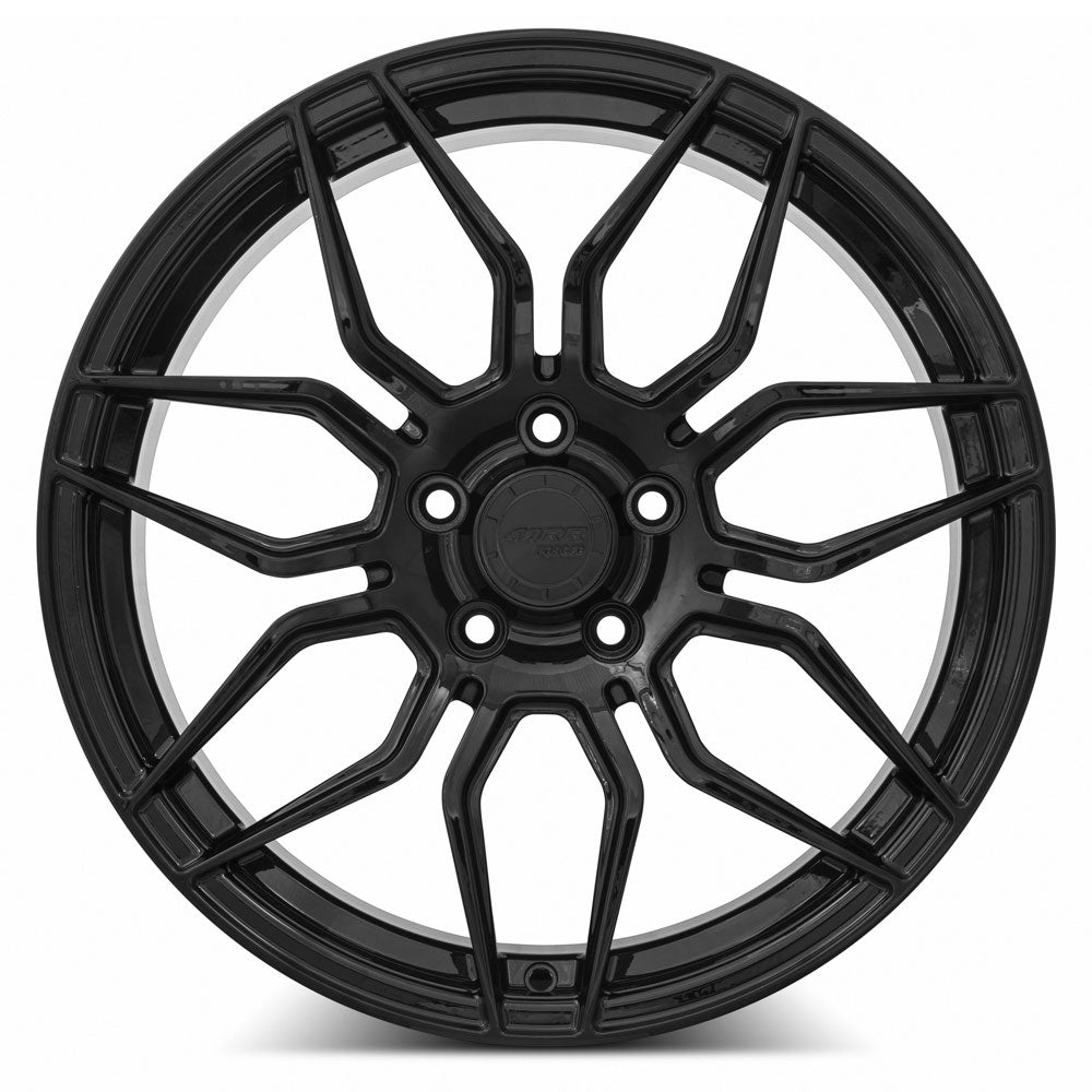 MRR Forged Forged F24 Gloss Black 19x8.5 +38 5x120mm 67.1mm - Wheelwiz