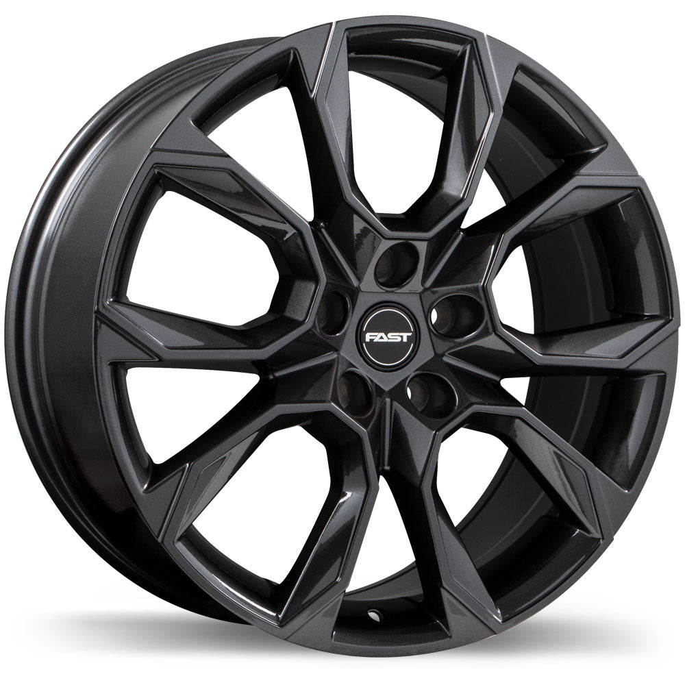 Fast Wheels Aventure Gloss Gunmetal 17x7 +45 5x114.3mm 66.1mm - Wheelwiz