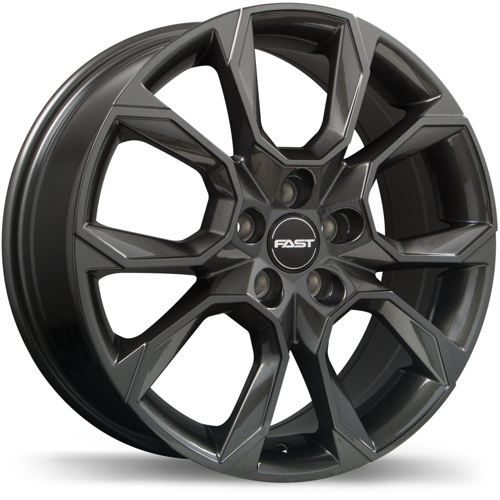 Fast Wheels Aventure Gloss Gunmetal 18x8 +45 5x100mm 56.1mm - Wheelwiz