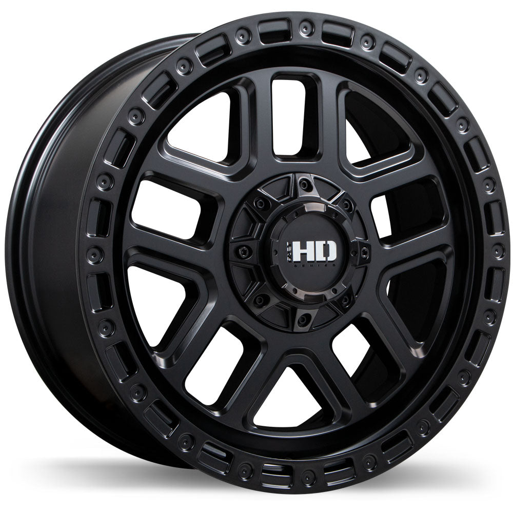 Fast HD Summit Satin Black 17x8 +30 5x114.3|5x127mm 72.6mm - Wheelwiz