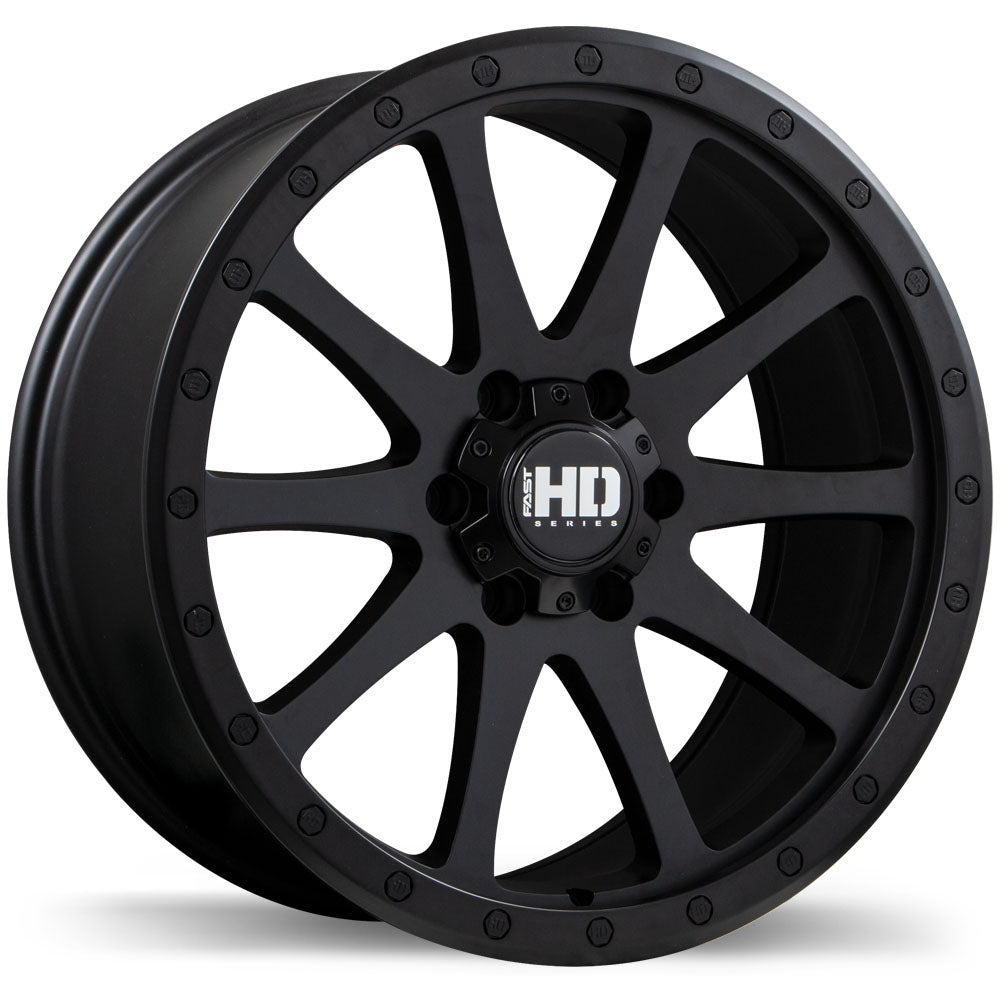 Fast HD Throttle Satin Black 20x9 +25 6x139.7mm 78.0mm