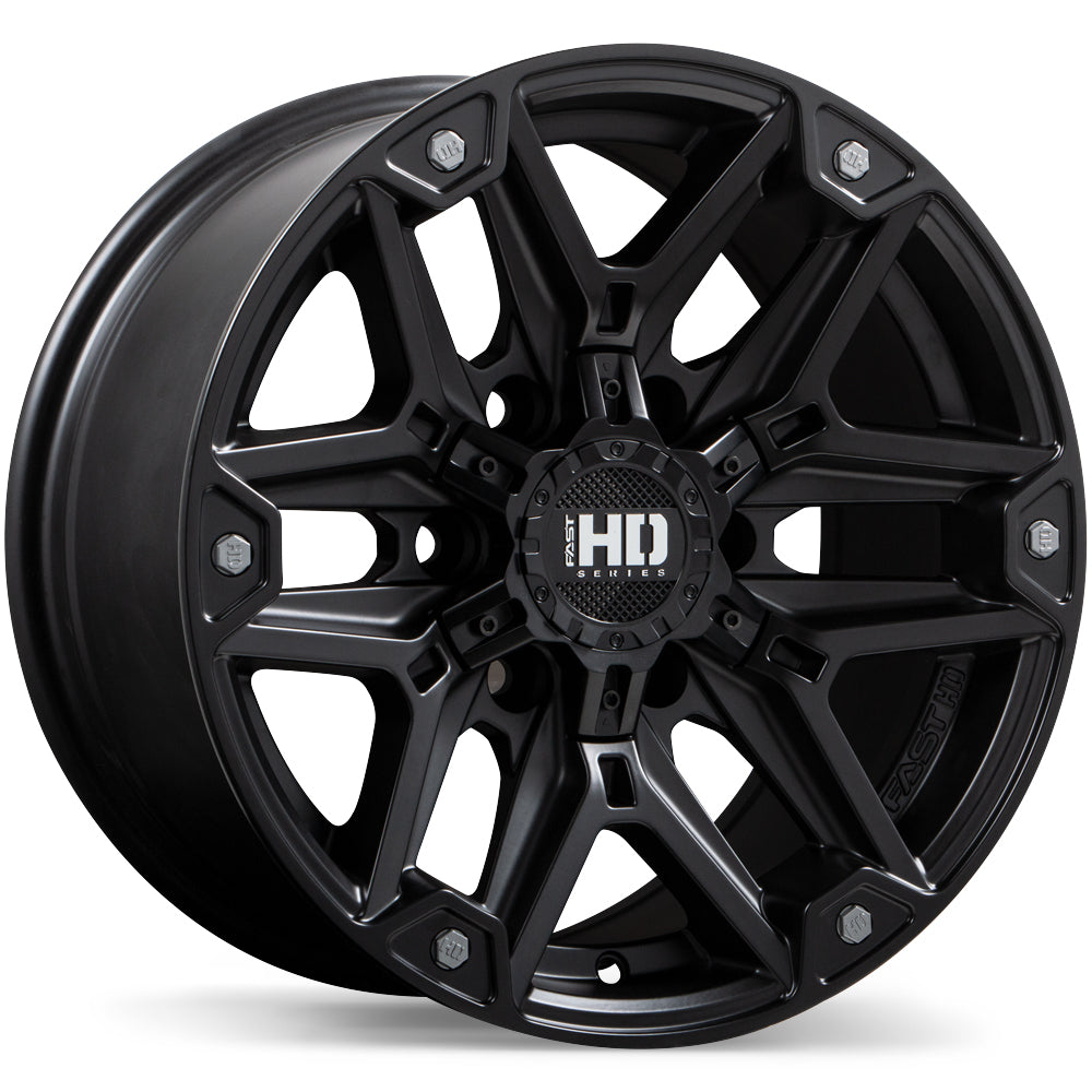 Fast HD RECON Satin Black Anthracite 17x8 +20 6x139.7mm 93.1mm - Wheelwiz