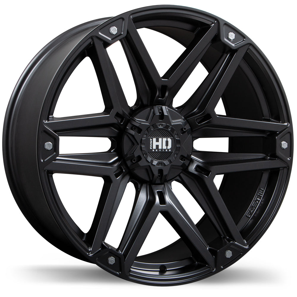 Fast HD RECON Satin Black Anthracite 20x9 +23 5x139.7mm 78.0mm - Wheelwiz