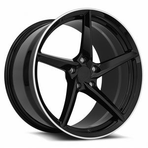 MRR Forged F25 Gloss Black fit Corvette C8 ( front: FF25198552038L ) 20x11 +48 5x120mm 66.9mm