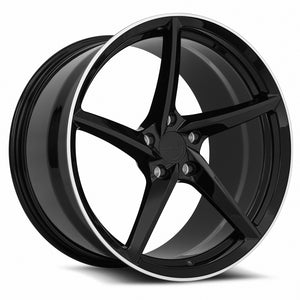 MRR Forged F25 Gloss Black fit Corvette C8 ( front: FF25198552038R ) 20x11 +48 5x120mm 66.9mm