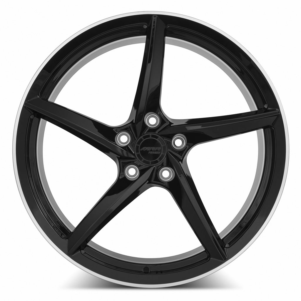 MRR Forged Forged F25 Gloss Black Right 20x11 +48 5x120mm 67.1mm - Wheelwiz