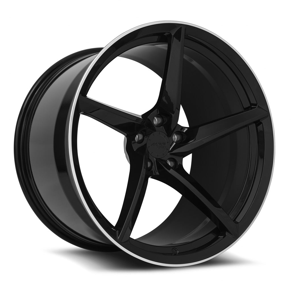 MRR Forged Forged F25 Gloss Black Left 21x13 +25 5x120mm 67.1mm - Wheelwiz