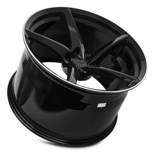 MRR Forged Forged F25 Gloss Black Right 21x13 +25 5x120mm 67.1mm - Wheelwiz