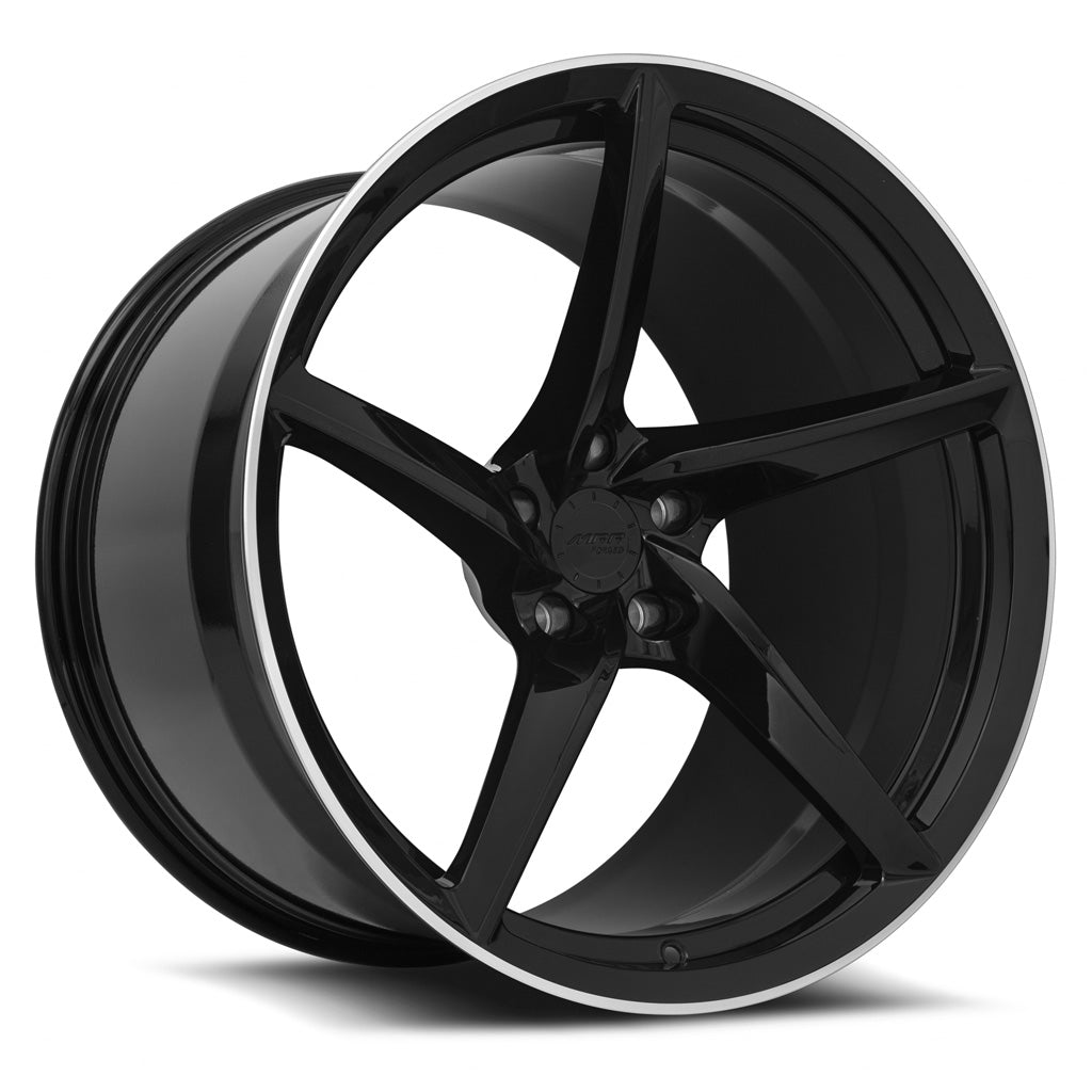 MRR Forged Forged F25 Gloss Black Right 21x13 +25 5x120mm 67.1mm - Wheelwiz