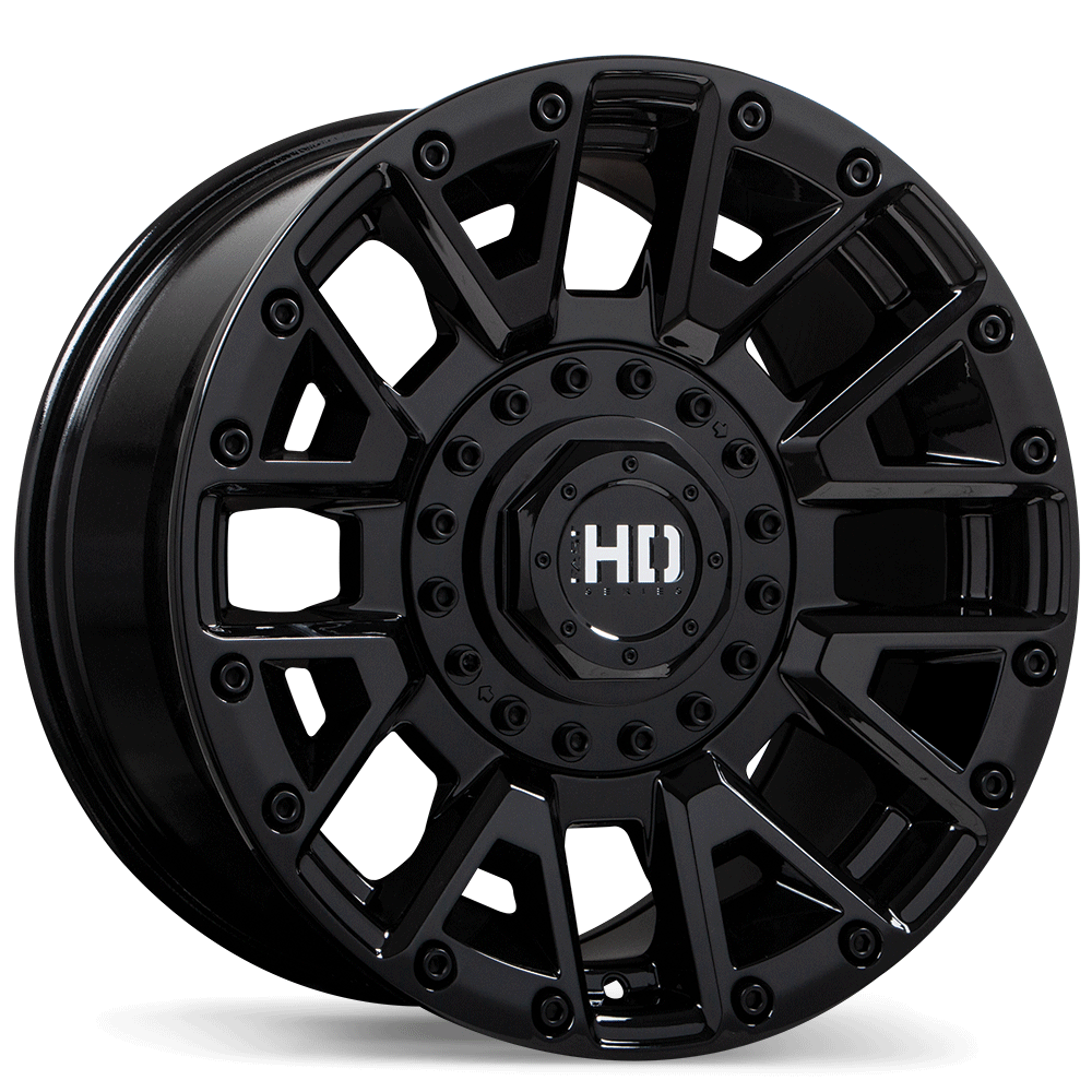 Fast HD Knuckles Gloss Black 20x10 0 5x127|5x139.7mm 78.0mm - Wheelwiz