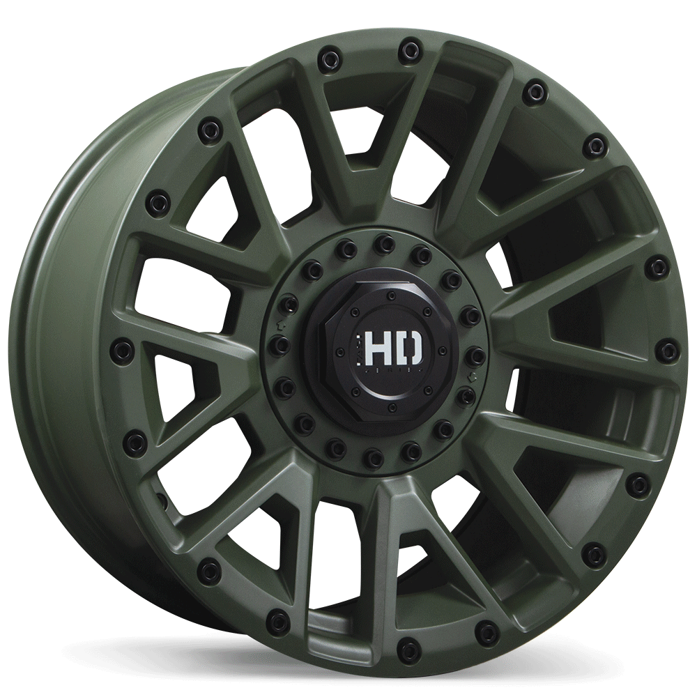Fast HD Knuckles Satin Green 20x10 0 6x135|6x139.7mm 95.1mm - Wheelwiz