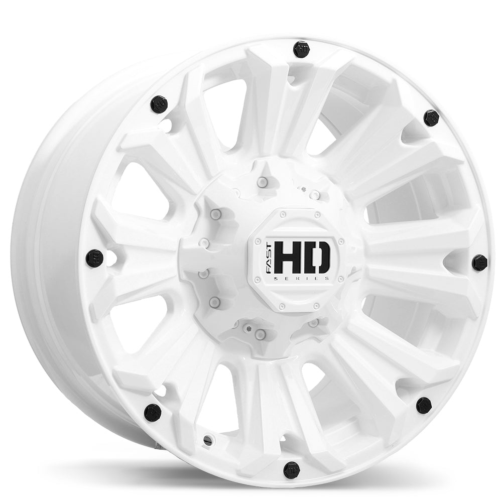 Fast HD AMMO Gloss White 16x8 +10 8x165.1mm 125.0mm - Wheelwiz