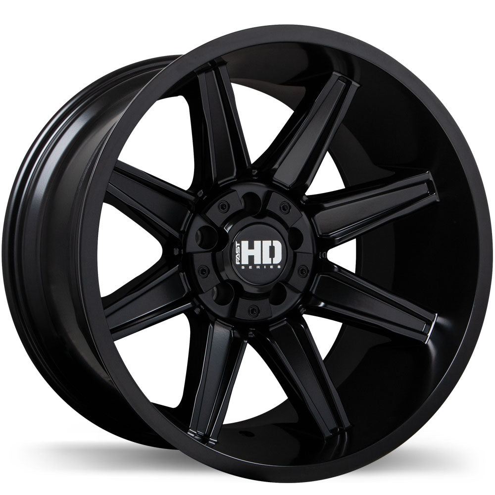 Fast HD HAVOK Satin Black 20x12 -44 5x127|5x139.7mm 87.1mm