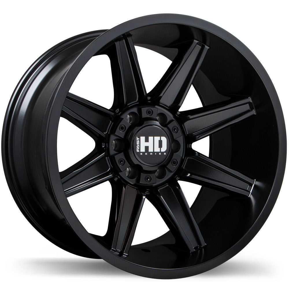 Fast HD HAVOK Satin Black 20x12 -44 6x135|6x139.7mm 95.1mm - Wheelwiz
