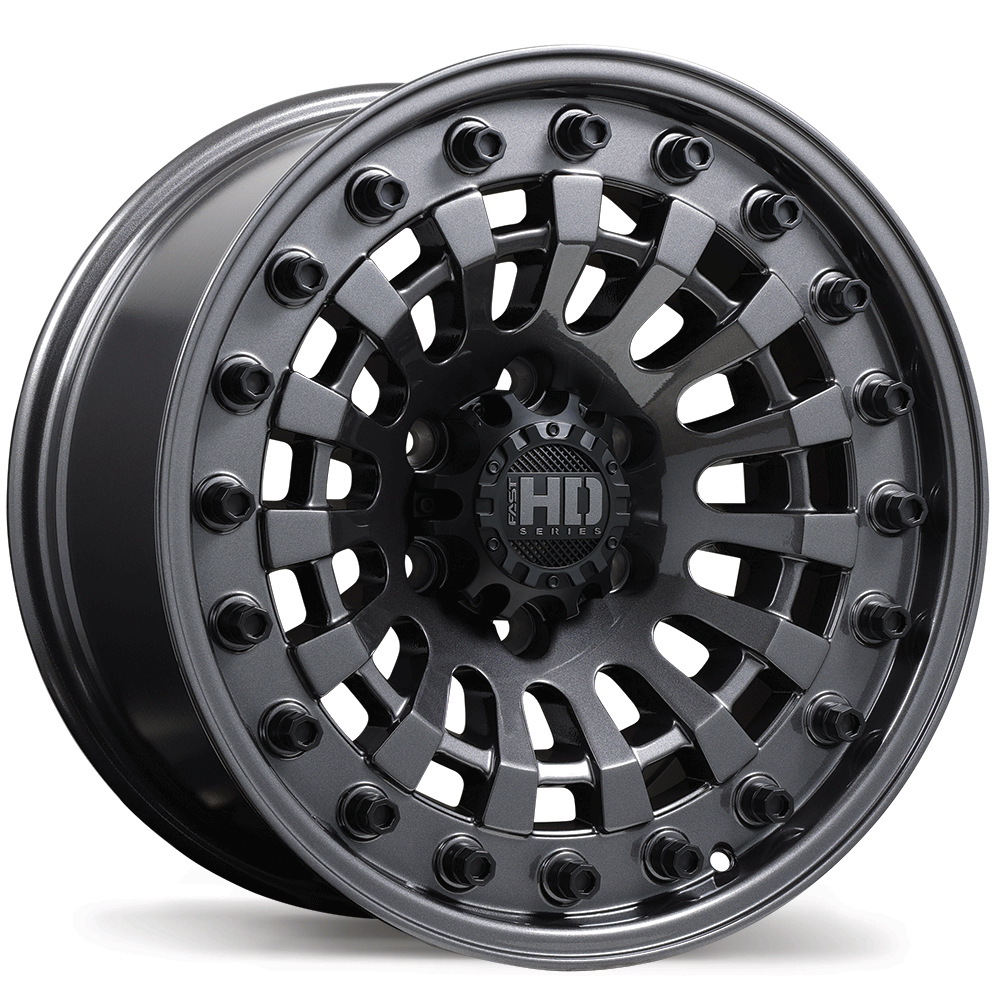 Fast HD Shred Gloss Gunmetal 17x9 0 6x120mm 67.1mm - Wheelwiz