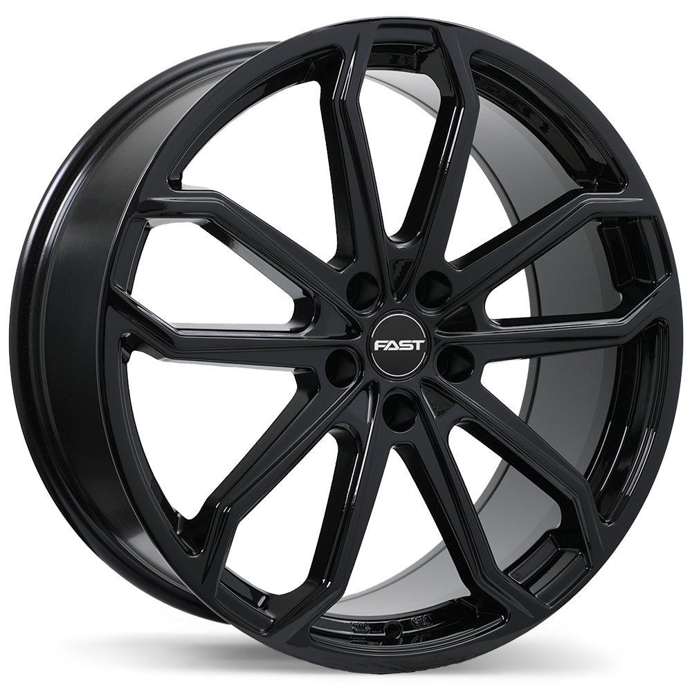 Fast Wheels Impression Gloss Black 20x8.5 +45 5x114.3mm 66.1mm - Wheelwiz