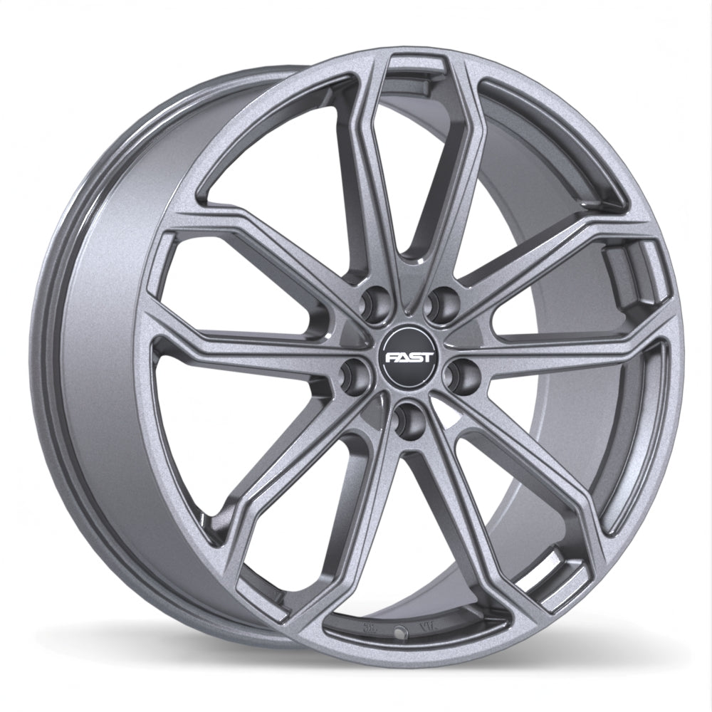 Fast Wheels Impression Titanium 20x8.5 +45 5x114.3mm 66.1mm - Wheelwiz