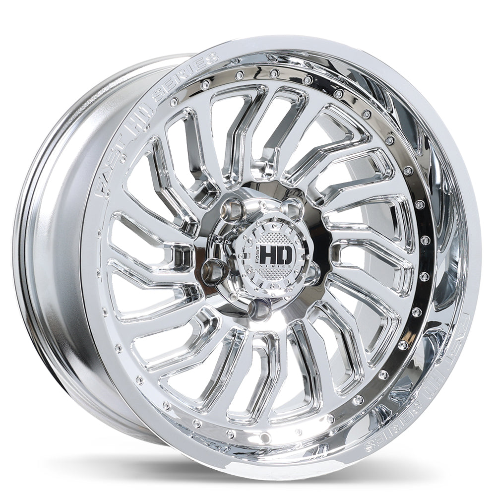 Fast HD D-STRUCT Chrome 20x10 -15 5x139.7mm 77.8mm