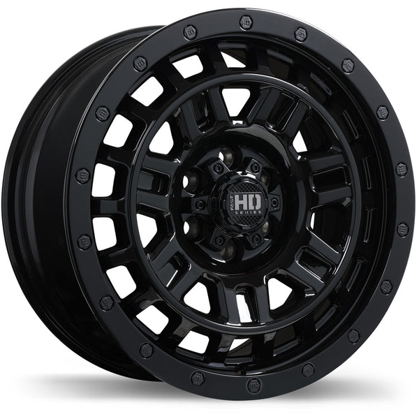 Fast HD K-O Gloss Black 16x8 +30 6x114.3mm 66.1mm– Wheelwiz