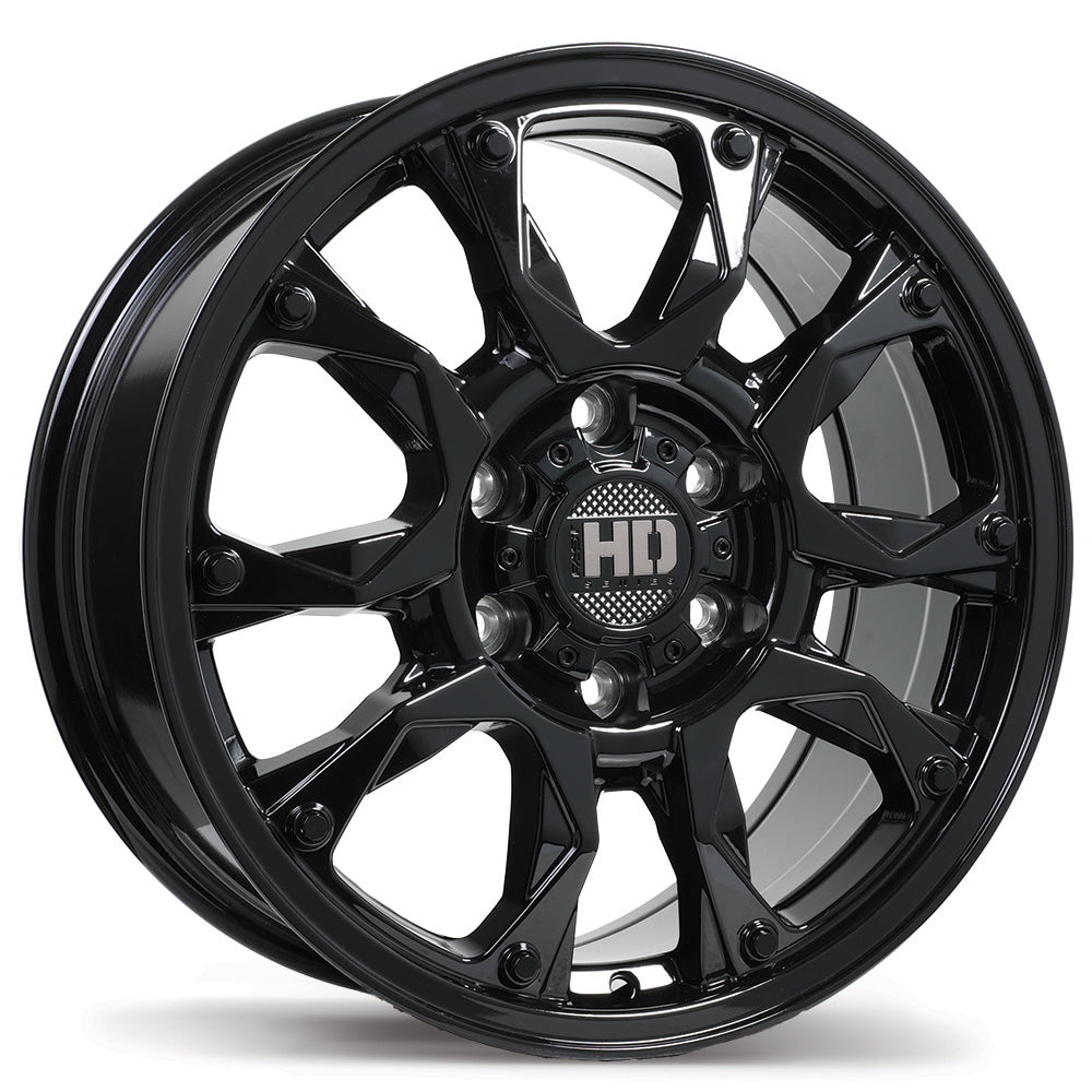 Fast HD Tactical Gloss Black 17x8 +24 6x139.7mm 106.1mm