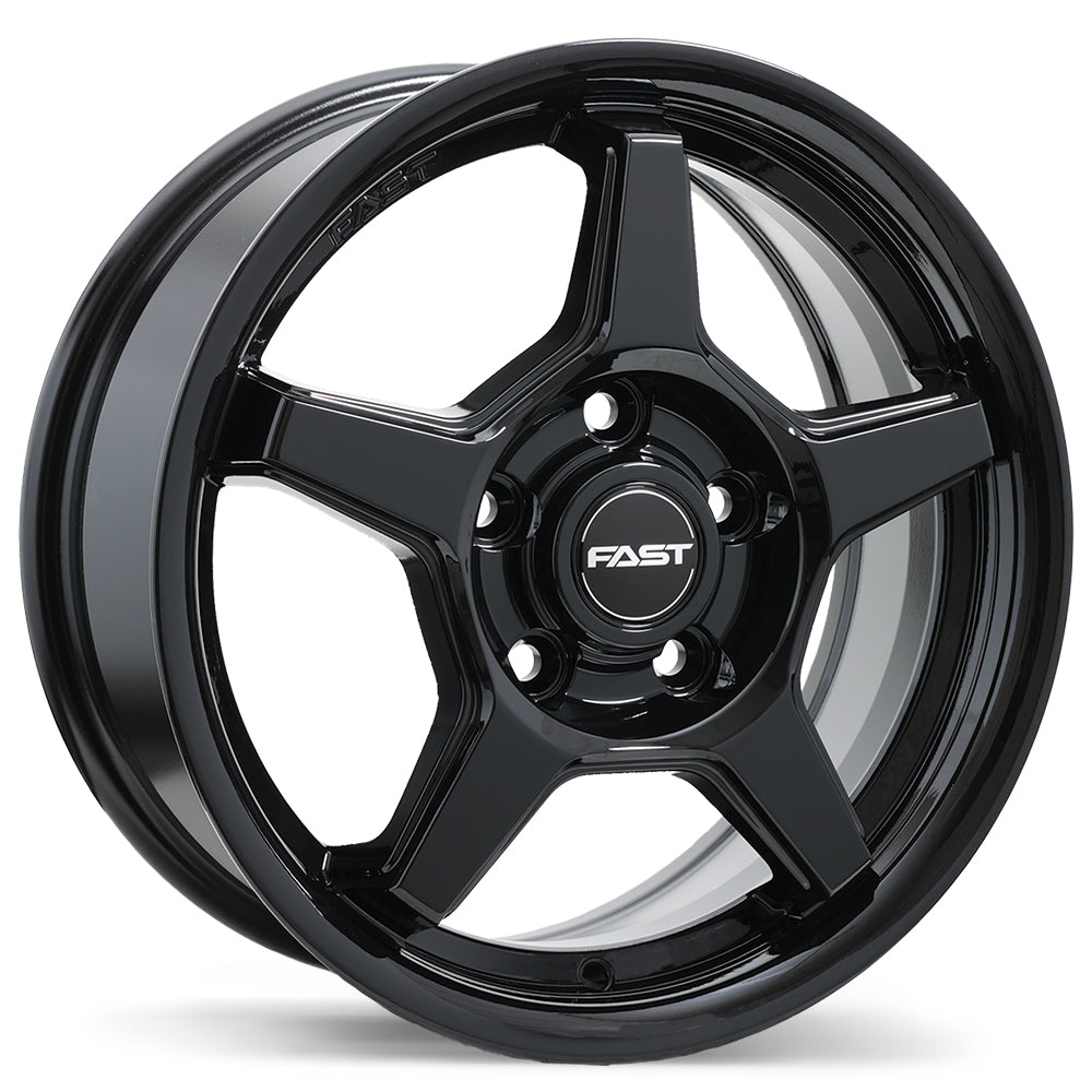 Fast Wheels Flair Gloss Black 15x6 +40 5x114.3mm 67.1mm