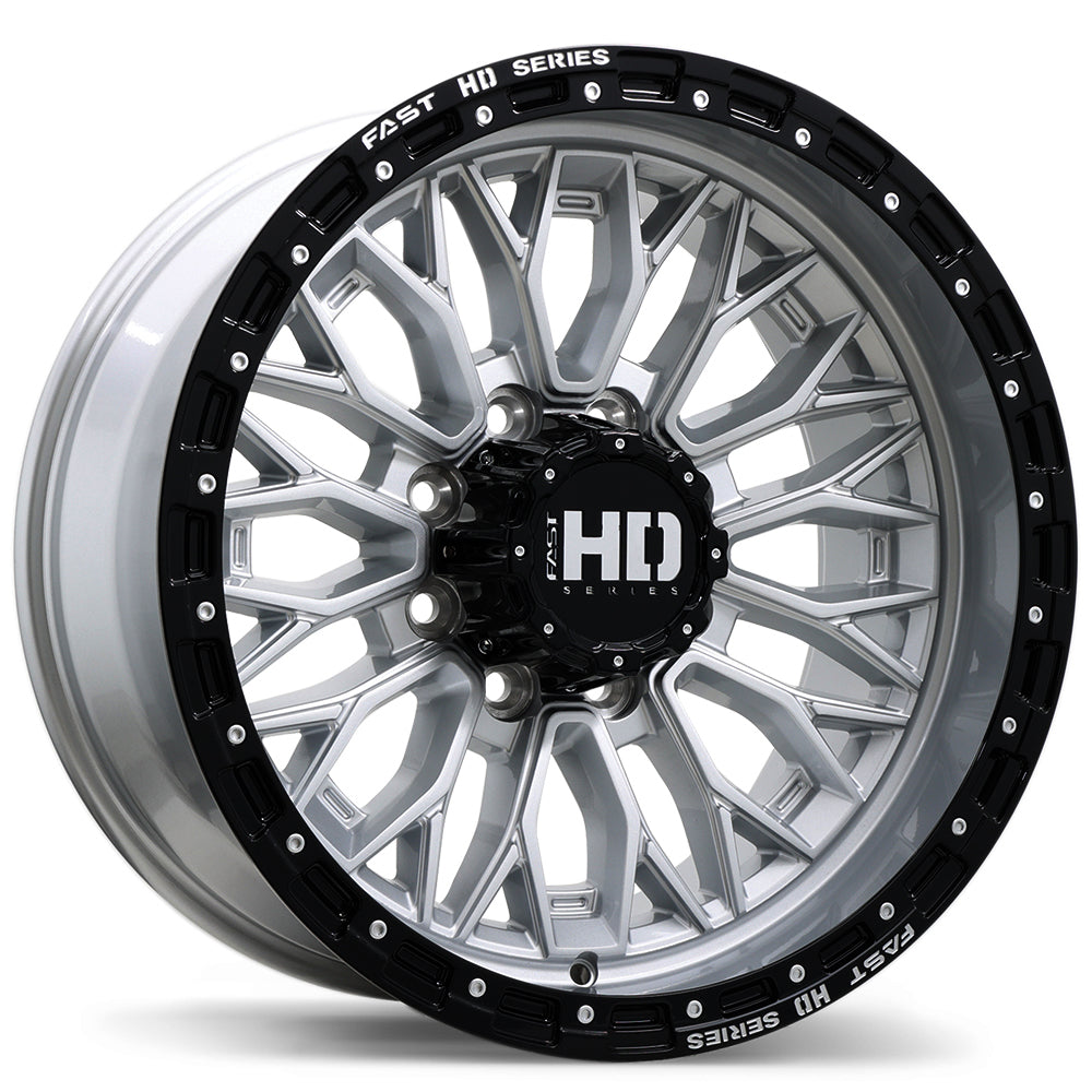 Fast HD Muramasa Gloss Silver with Black Lip 20x10 0 8x165.1mm 121.1mm - Wheelwiz