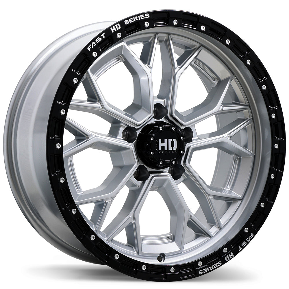Fast HD Muramasa Gloss Silver with Black Lip 20x9 0 5x139.7mm 77.8mm