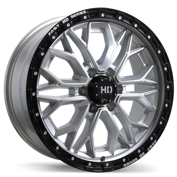 Fast HD Muramasa Gloss Silver with Black Lip 20x9 +30 6x139.7mm