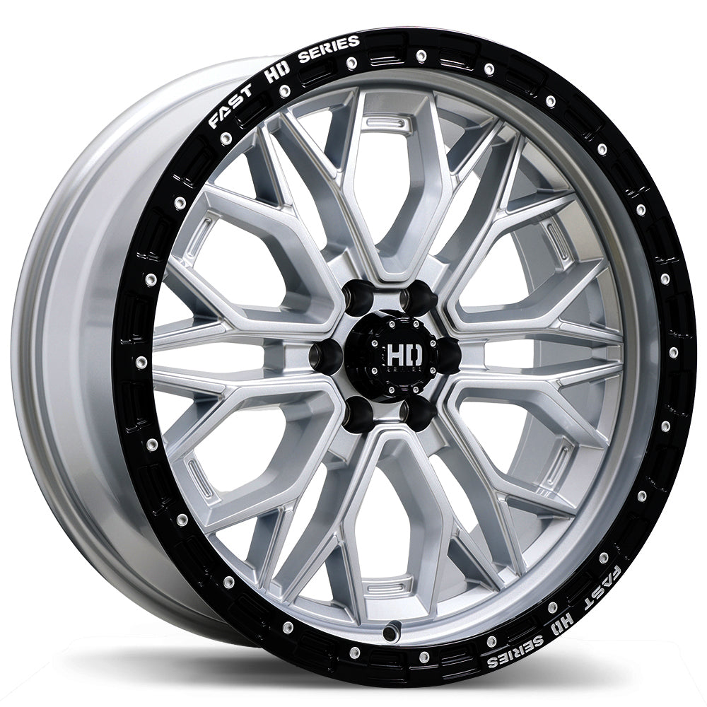 Fast HD Muramasa Gloss Silver with Black Lip 20x9 0 6x114.3mm 66.1mm