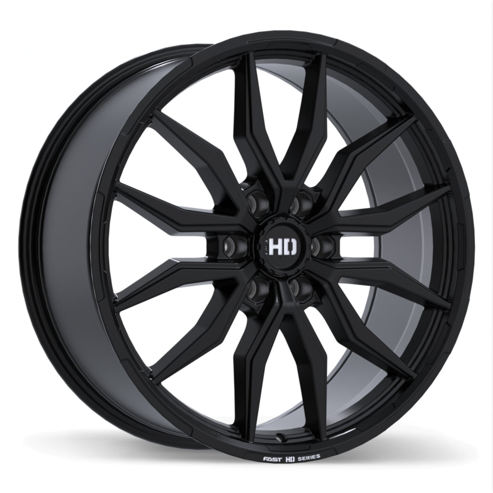 Fast HD Grit Satin Black with Milling 22x9.5 +44 6x135mm 87.1mm
