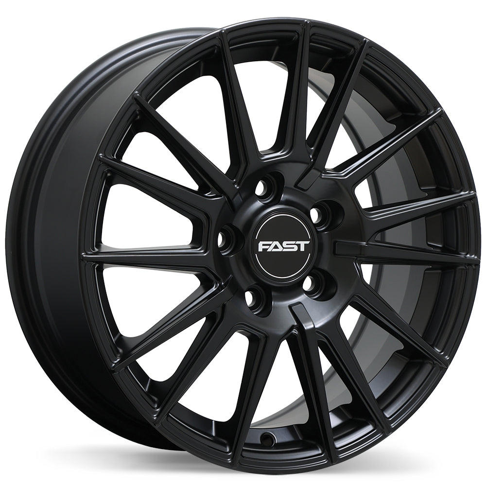 Fast Wheels Tempest Satin Black 18x8 +40 5x110mm 65.1mm - Wheelwiz
