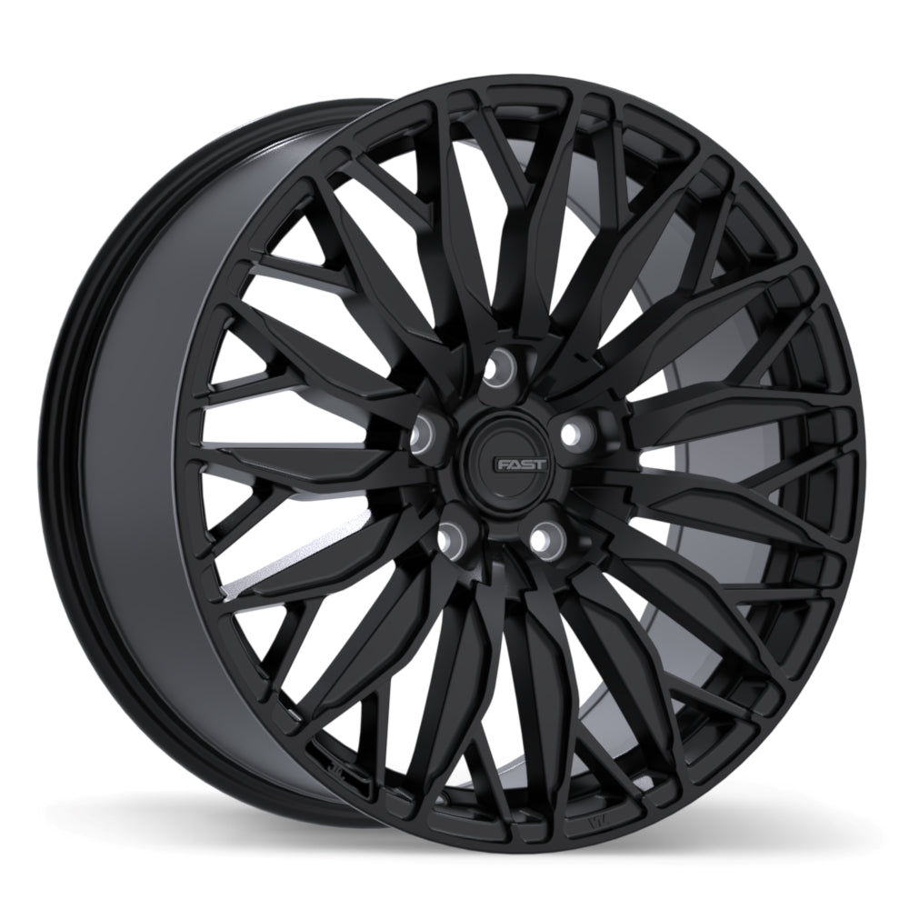 Fast Wheels Onyx Satin Black 19x8.5 +40 5x114.3mm 70.2mm - Wheelwiz