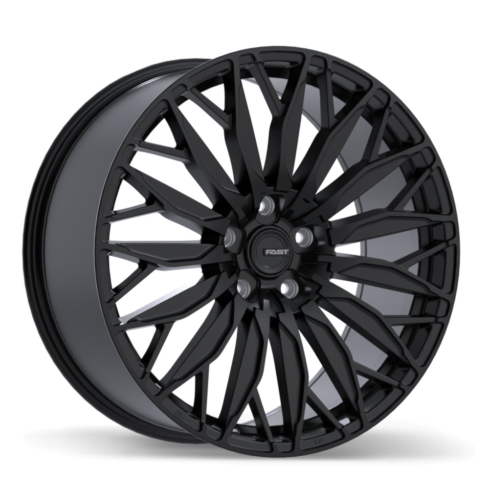 Fast Wheels Onyx Satin Black 21x9.5 +40 5x114.3mm 60.1mm - Wheelwiz