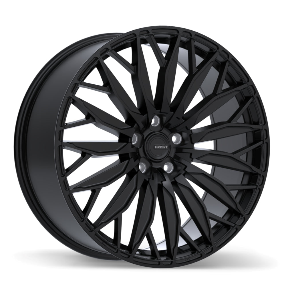 Fast Wheels Onyx Satin Black 22x9.5 +35 5x114.3mm 70.6mm - Wheelwiz