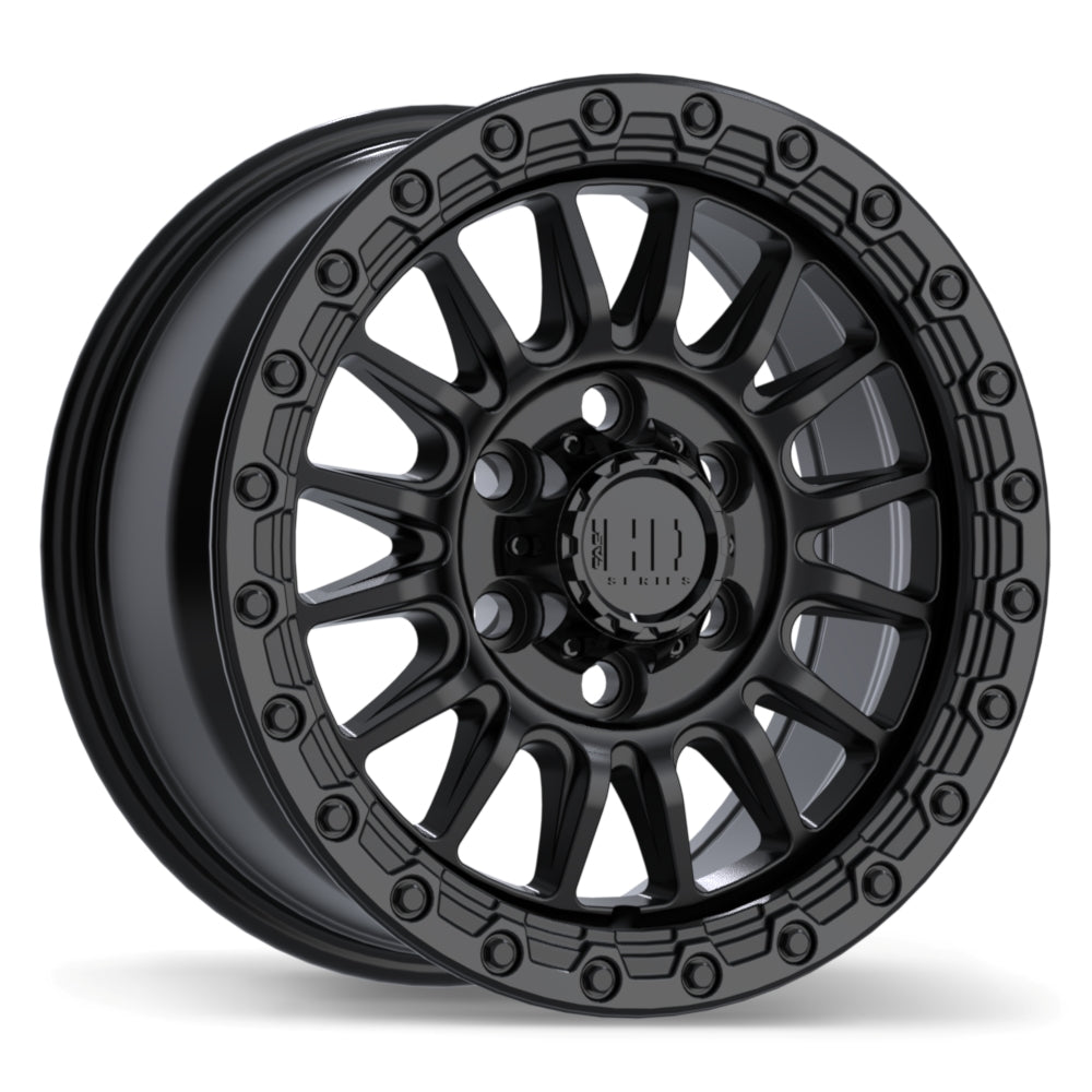 Fast HD Surge Satin Black with Gloss Black Lip 18x8.5 +45 6x139.7mm 93.1mm - Wheelwiz